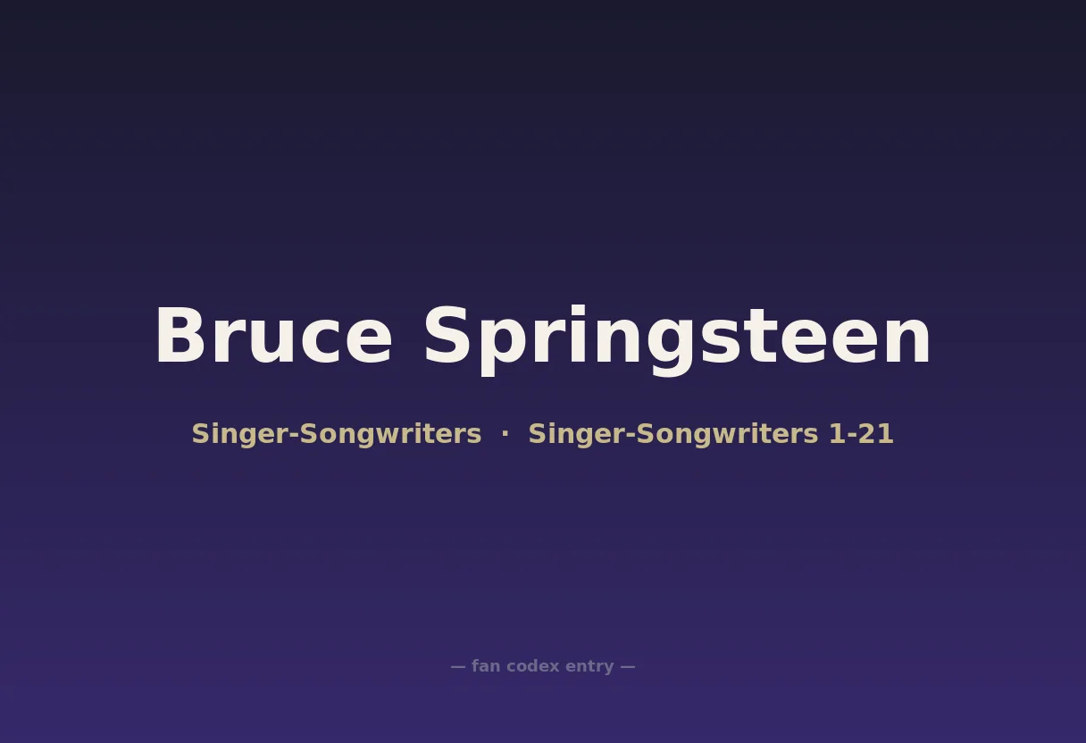 Bruce Springsteen